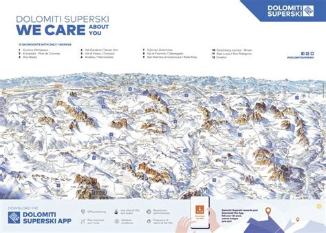 Ski Region Dolomiti Superski Ski Resorts Piste Map