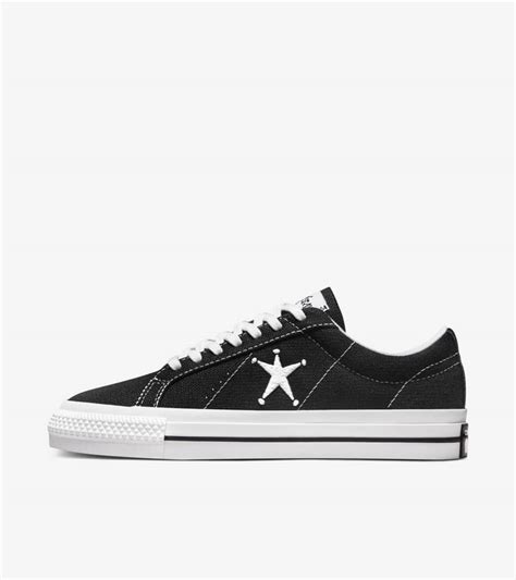 Converse x Stüssy One Star 'Black and White' (173120C-001) Release Date. Nike SNKRS