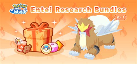 Pokémon Sleep Entei Research Bundles Vol 1 PocketMonsters Net