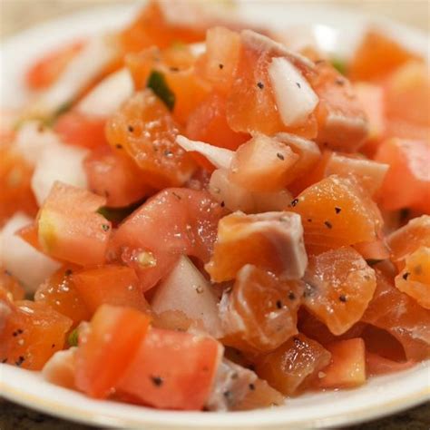 Fresh Lomi Lomi Salmon - 'Ono Hawaiian Recipes