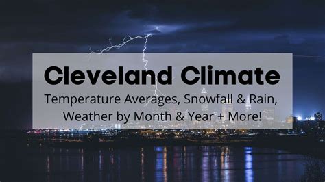 Cleveland Climate ⛅ ️ | Cleveland Temperature Averages, Weather by ...