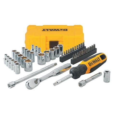 Dewalt In Drive Sae And Metric Mechanics Tool Set Piece