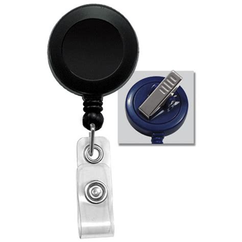 BRADY PEOPLE ID Round Badge Reel With Clear Vinyl Strap