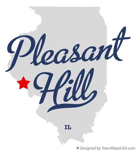 Map of Pleasant Hill, IL, Illinois