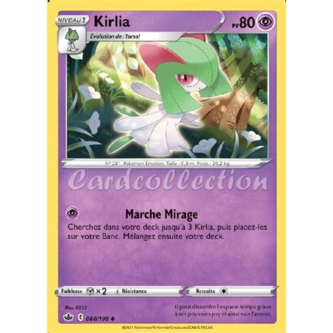 Kirlia 60 198 PV80 Carte Pokémon REVERSE peu commune Neuve VF