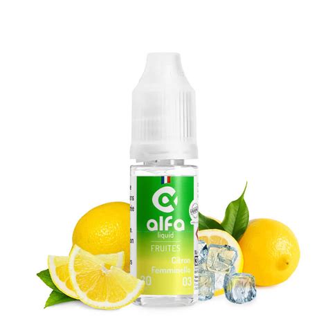 E Liquide Citron Femminello Ml Par Alfaliquid Pr T Vaper A L