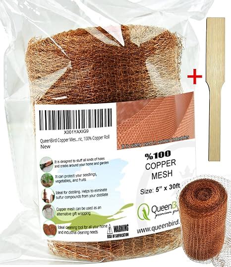 Queenbird Copper Mesh With Packing Tool 5 X 30 Feet Blocker For Hole Diy Hole