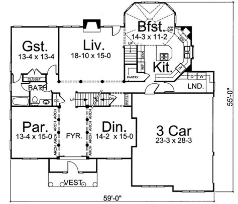 Hampton House Plans | Monster House Plans