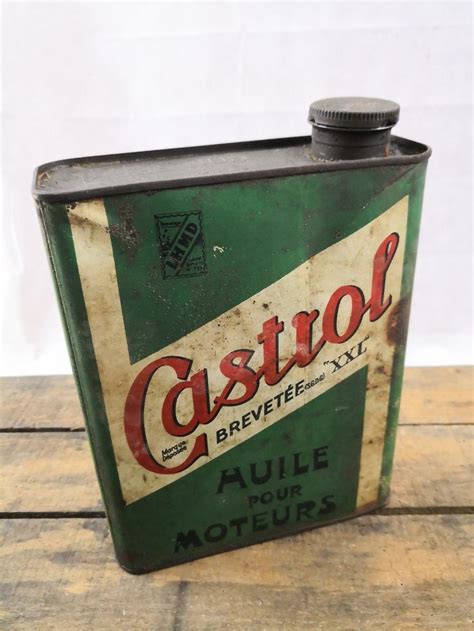 Bidon D Huile Castrol Ancien Ann Es Lhmd Xxl Litres Old Oil French