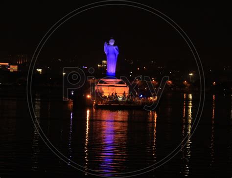 Image Of Buddha Statue In Hussain Sagar Lake At Tank Bund Le Picxy