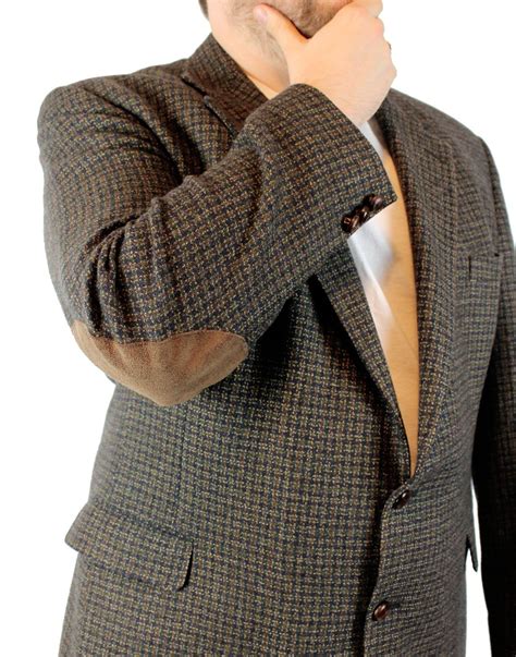 Men S Tweed Blazer With Elbow Patches Jenelle Faison