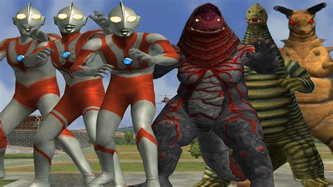 UFE3Ultraman Jack Zoffy Ultraman VS Flame Gorzan Red King Gudun YouTube