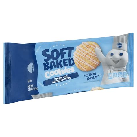 Pillsbury Soft Baked Cookies Sugar With Icing 9 53 Oz 18 Ct 9 53 Oz Shipt