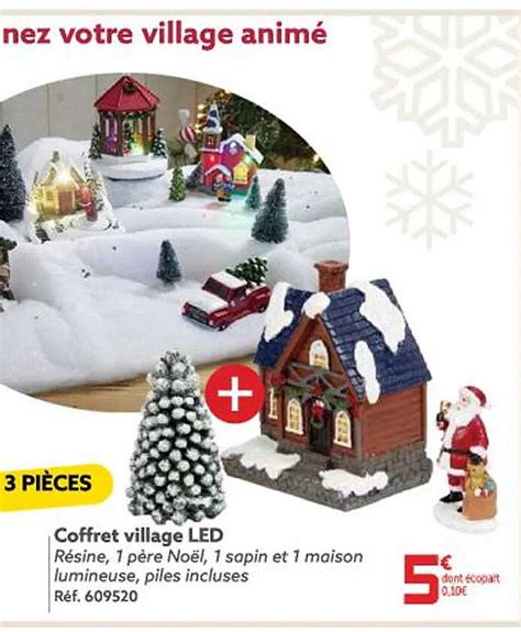 Promo Coffret Village Led Chez GiFi ICatalogue Fr