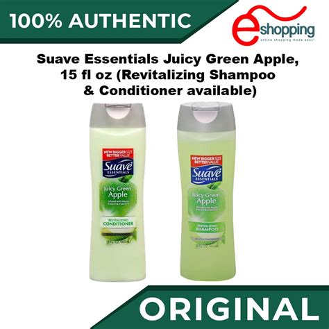 Suave Essentials Juicy Green Apple Fl Oz Revitalizing Shampoo