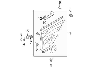 Hyundai Sonata Door Trim Panel K E Oem Parts Online