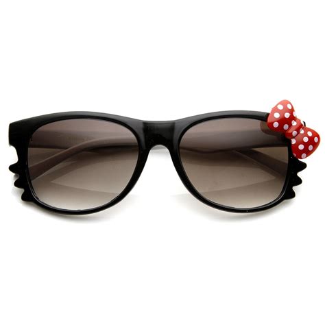 Cute Hello Kitty Colorful Polka Dot Bow Sunglasses 8799 Zerouv