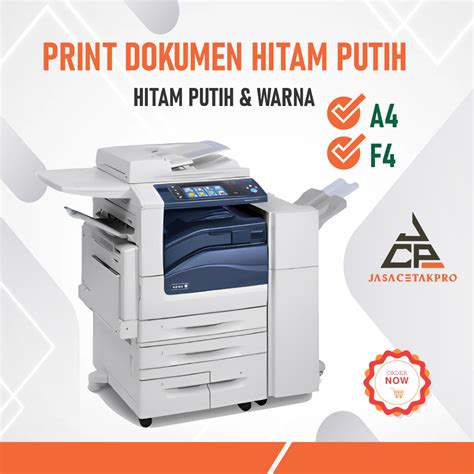 Jual Print Dokumen Cetak Dokumen Ukuran A F Bahan Hvs Gsm