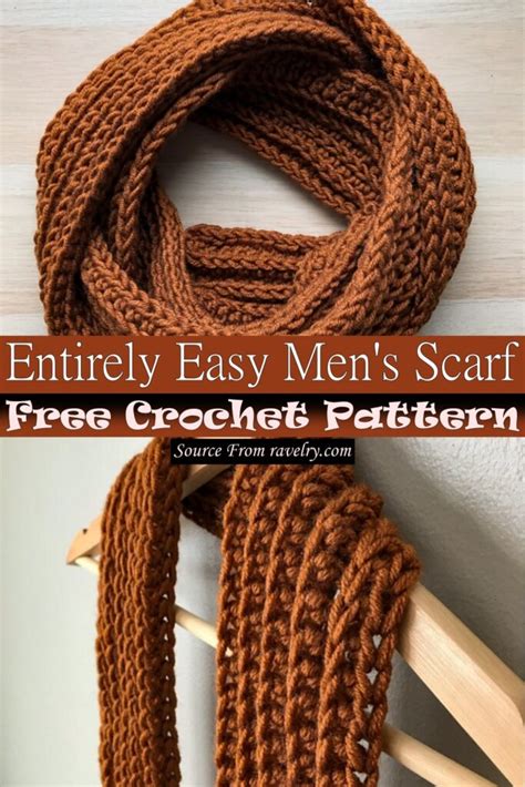 Creative Free Crochet Men Scarf Patterns