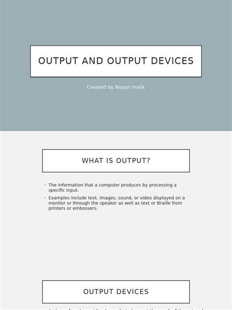 understanding output devices  types  printer computing