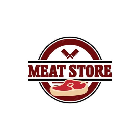 Premium Vector Fresh Meat Logo Badge Concept