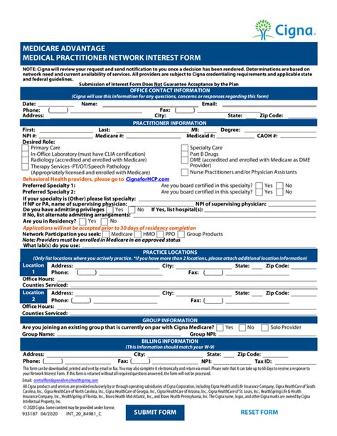 Fill Free Fillable Cigna Medicare Providers Pdf Forms 186