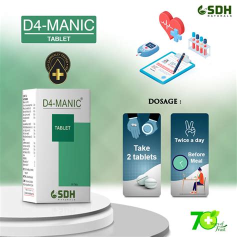 Buy Shree Dhanwantri Herbals D4 Manic Tablet 60 S Online At Discounted