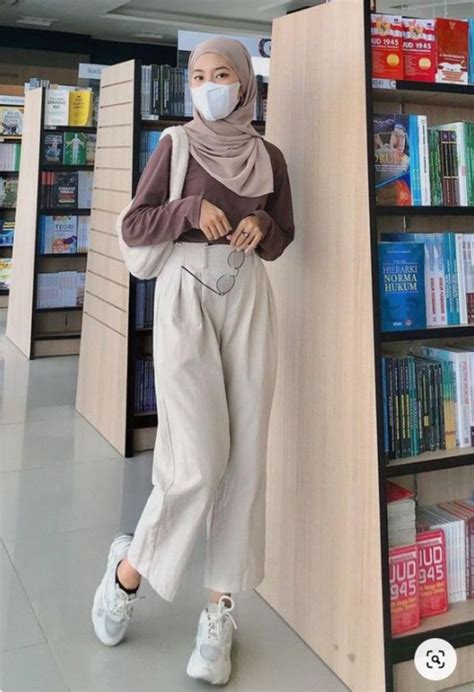 10 Ootd Kulot Hijab Remaja Yang Keren Abis Stylish