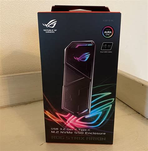 Asus Rog Strix Arion Aluminum Alloy M2 Nvme Ssd External Portable