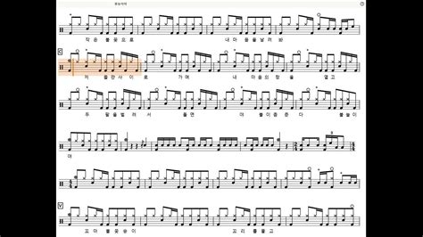 60s Preview 불놀이야 옥슨80 Drum Tutorialdrumscoredrumsheetmusic