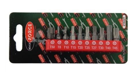 Набор бит Torx 1/2", 10мм, 8пр Force 4081 купить
