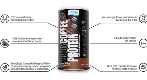 Body Coffee Protein Equaliv G Caf Funcional Proteico Frete Gr Tis