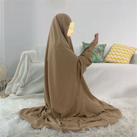 Eid Hooded Muslim Women Hijab Dress Prayer Garment Jilbab Abaya Long