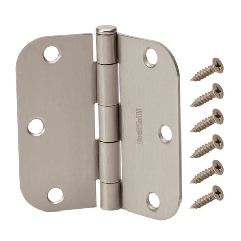 Everbilt 125 In X 3 In Satin Nickel 58 In Radius Door Hinge 14980