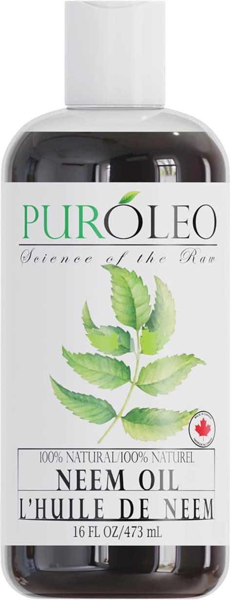 PUROLEO NEEM Oil 16 Fl Oz 473 ML Packed In Canada Pure And Natural