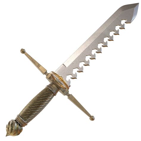 3D sword serrated model - TurboSquid 1633311