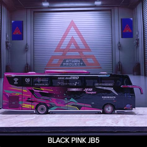 Jual Miniatur Bus Papercraft BLACKPINK JB5 Tunggal Jaya Hadiah Full