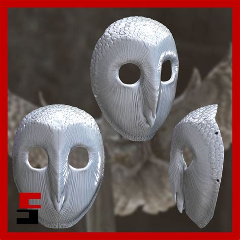 Stl File Owl Mask 🦉 ・template To Download And 3d Print・cults