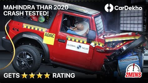 Mahindra Thar Crash Test Video NCAP Score Explained In2Mins