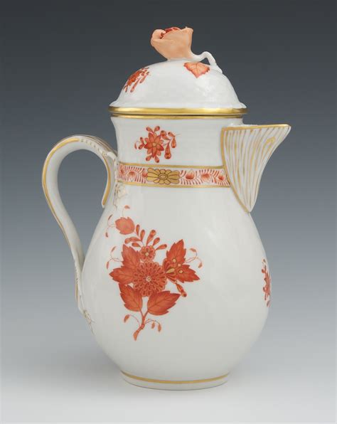 A Herend Porcelain Chocolate Pot In Chinese Bouquet 05 26 11 Sold 161