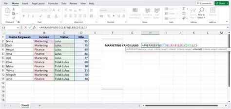 Dibimbing Id Seperti Ini Cara Menggunakan Rumus Rata Rata Di Excel