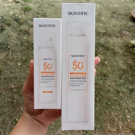 Jual Skintific All Day Light Sunscreen Mist Spf 50 Pa 50ml 50 Ml 120ml 120 Ml Big Size