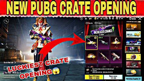 LUCKIEST CRATE OPENING EVER PUBG MOBILE KR NEW CRATE OPENING VIDEO