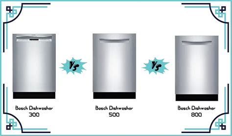 Bosch Dishwasher 300 Vs 500 Vs 800: Features and Performance