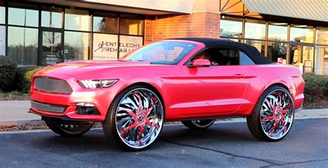 Pink Ford Mustang Convertible - scrapbookingtalk