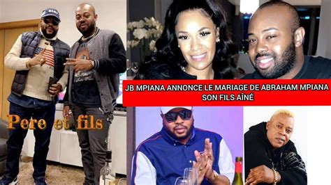 Jb Mpiana marie son fils Abraham Mpiana à Marilyn Emeneya la fille de