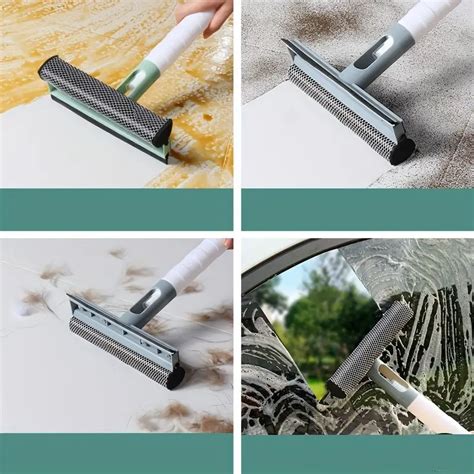 1pc Glass Wiper Household Window Cleaning Tool Double Sided Water Spray Brush Washing Glass