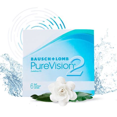 срок ИЮЛЬ 2024 Контактные линзы Bausch Lomb Pure Vision 2 линзы