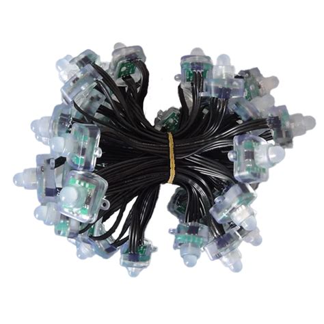 Ws Rgb Led Mm Square Pixel String V Black Wire Xconnect Pi