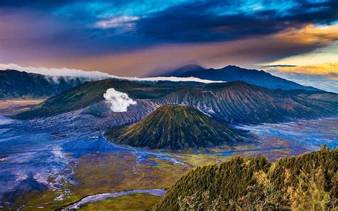 Jawa Island Volcanoes Mountains Bromo Indonesia Hd Wallpaper Peakpx